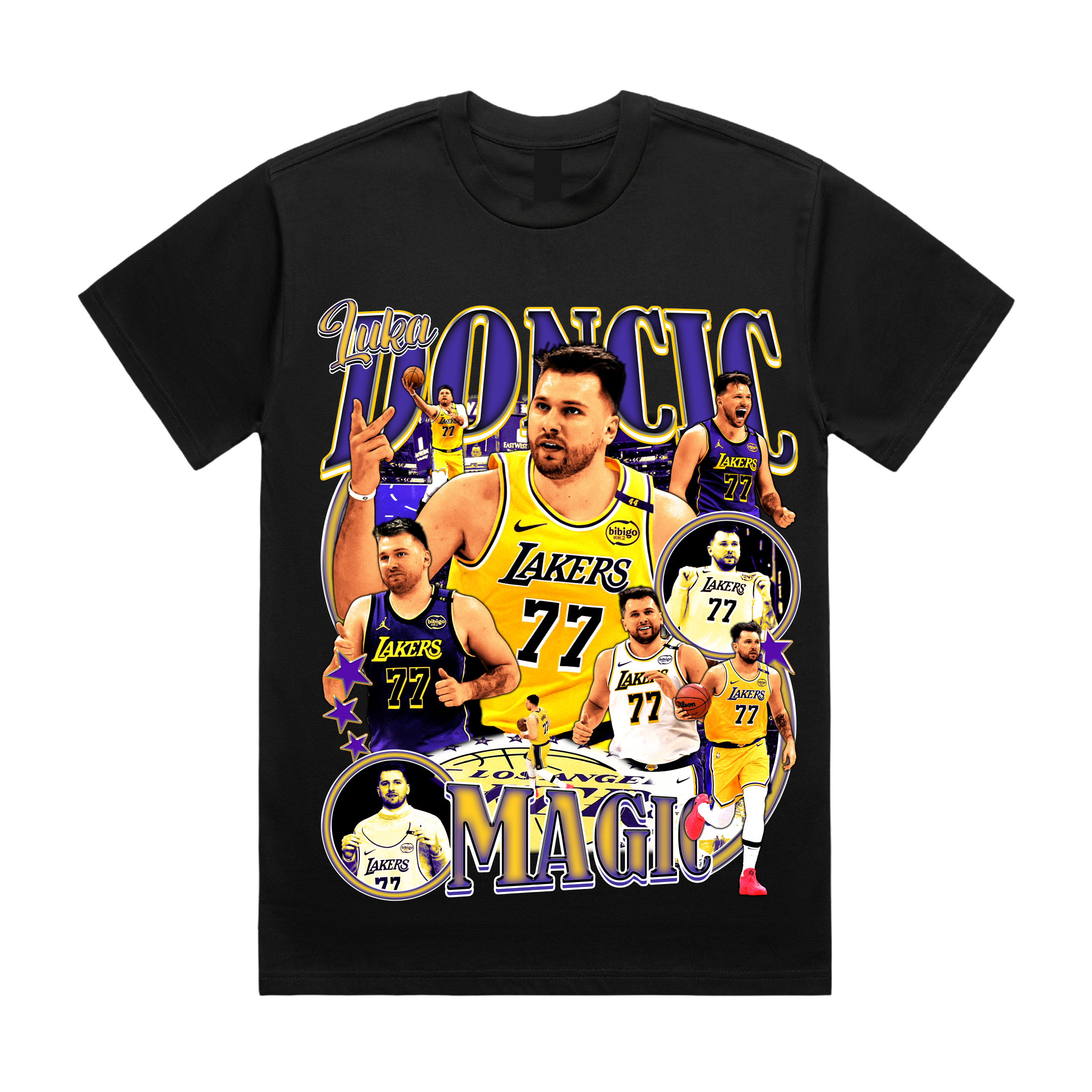 LUKA LAKERS TEE (BLACK)
