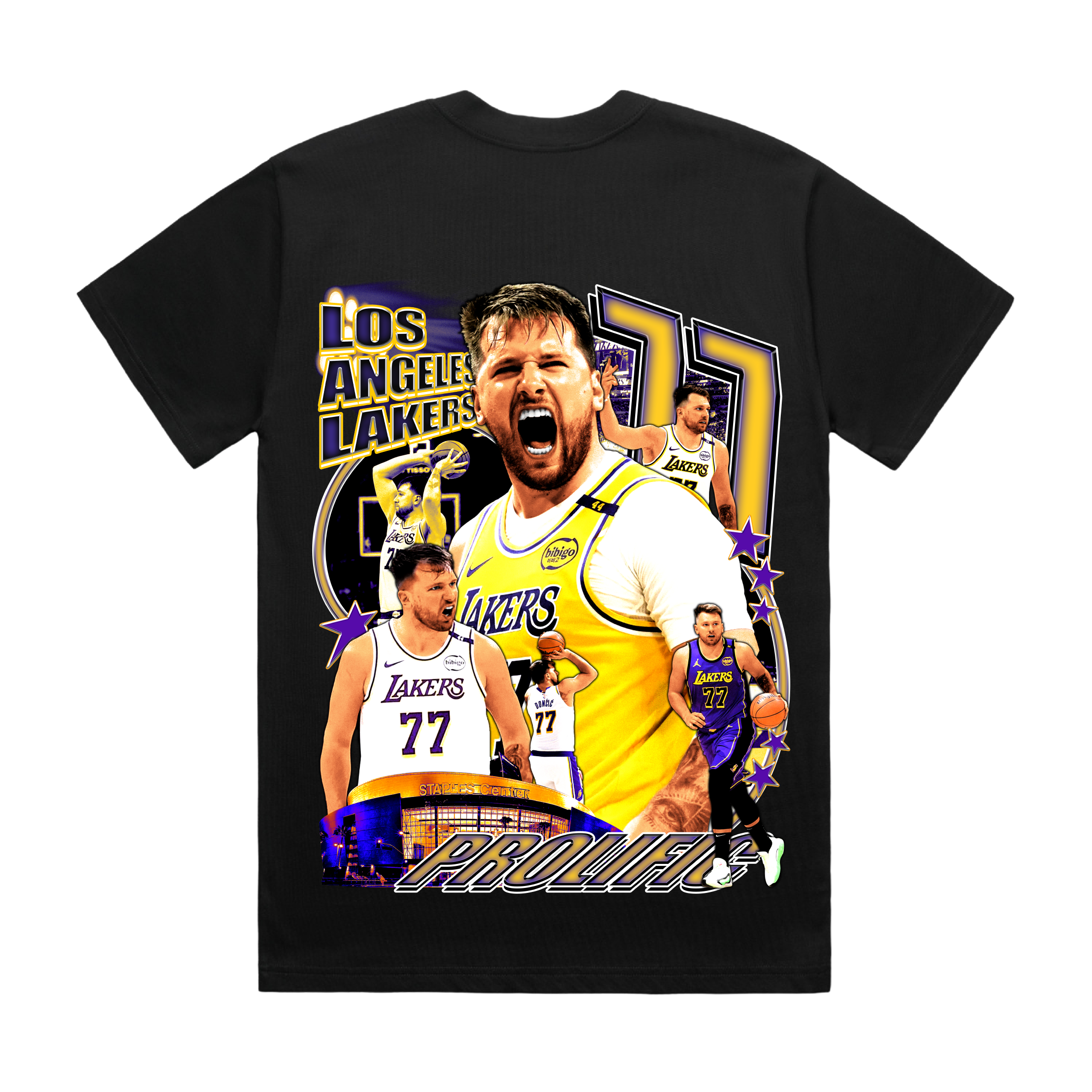 LUKA LAKERS TEE (BLACK)